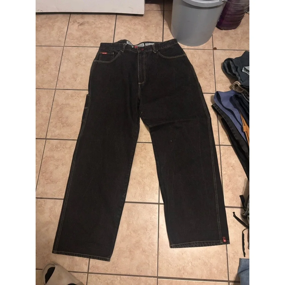 Ecko Unltd. Baggy Carpenter Jeans Vintage, Size 40, Wide-Leg, Faded Black